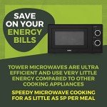 Tower 17L Manual Microwave, 700W - Black/Rose Gold
