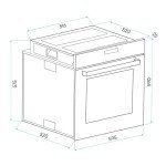 Baridi 60cm Built-In Fan Oven, 55L Capacity