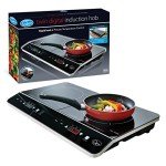 Quest Digital Double Induction Hob with Hot Plate