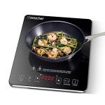 AMZCHEF Ultra-Thin Single Induction Cooker, 10 Levels