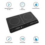 Quest Digital Double Induction Hob with Hot Plate