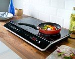 Quest Digital Double Induction Hob with Hot Plate
