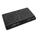 Quest Digital Double Induction Hob with Hot Plate