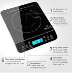 Duxtop 2100W Induction Cooker with Touch Controls