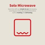 Sharp 20L Solo Microwave Oven, 800W, White