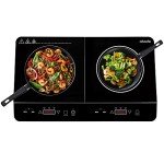 Abode Portable Double Induction Hob with Timer