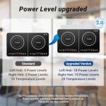 Aobosi Double Induction Hob with 20 Temp Settings