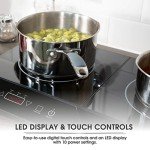 Abode Portable Double Induction Hob with Timer