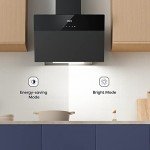 CIARRA 60cm WIFI Angled Cooker Hood with LED
