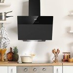 CIARRA 60cm WIFI Angled Cooker Hood with LED
