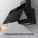 CIARRA 60cm WIFI Angled Cooker Hood with LED