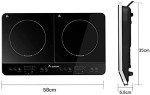 Aobosi Portable Double Induction Cooker with Timer