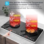 Aobosi Double Induction Hob with 20 Temp Settings