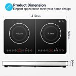 Aobosi Double Induction Hob with 20 Temp Settings