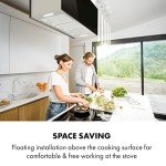 Klarstein Modern Island Cooker Hood with Timer