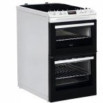 Zanussi 55cm Double Oven Electric Cooker - White