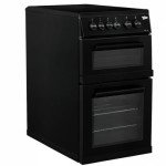 Beko 50cm Twin Cavity Electric Ceramic Cooker Black