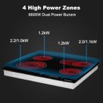 Thermomate 60cm 4-Zone Ceramic Electric Hob