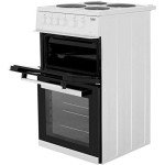 Beko 50cm Twin Cavity Electric Cooker - White