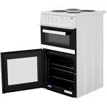 Beko 50cm Twin Cavity Electric Cooker - White