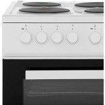 Beko 50cm Twin Cavity Electric Cooker - White