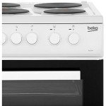 Beko 50cm Twin Cavity Electric Cooker - White