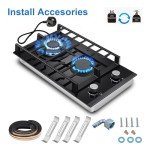 TopStrong 30cm 2-Burner Gas Cooktop with Safety