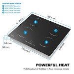 GIONIEN 60cm Induction Hob with 4 Burners