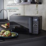 Swan Stealth 20L LED Digital Microwave - Black