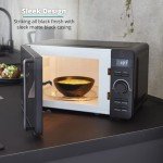 Swan Stealth 20L LED Digital Microwave - Black