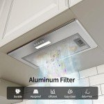 FIREGAS 52cm Built-in Cooker Hood with LED Light