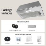 FIREGAS 52cm Built-in Cooker Hood with LED Light