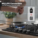 Thermomate 60cm 4-Burner Gas Hob Cooktop
