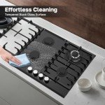 Thermomate 60cm 4-Burner Gas Hob Cooktop