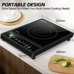 AMZCHEF Portable Induction Hob with 10 Settings