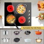 Disaenvir 60cm 4-Burner Ceramic Electric Hob