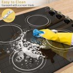 Disaenvir 60cm 4-Burner Ceramic Electric Hob