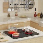 COVERCOOK 60cm Electric Ceramic Cooktop with Touch Control
