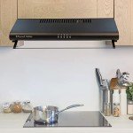 Russell Hobbs 60cm Black Visor Cooker Hood