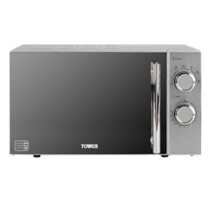 Tower 800W 20L Silver Microwave with Timer