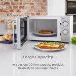 Tower 800W 20L Silver Microwave with Timer
