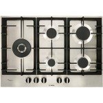 Bosch 75cm 5 Burner Gas Hob - Stainless Steel