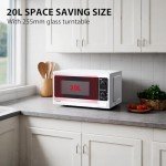 TOSHIBA 20L Manual Control Solo Microwave - White