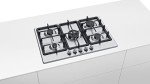 Bosch 75 cm Stainless Steel Gas Hob, Serie 4
