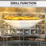 Baridi 25L Stainless Steel Microwave Oven with Grill