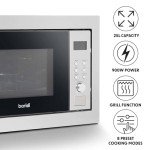 Baridi 25L Stainless Steel Microwave Oven with Grill