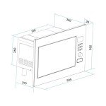 Baridi 25L Stainless Steel Microwave Oven with Grill