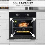 Baridi 60cm Built-In Fan Oven, 55L Capacity