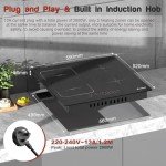 Cooksir 4-Zone Plug-In Induction Hob 2800W