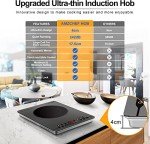 AMZCHEF 2000W Portable Induction Hob – Ultra-Thin